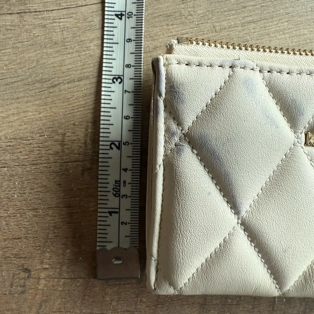 Kate Spade Quilted Beige Wallet with Gold Accents - Picture 12 of 12